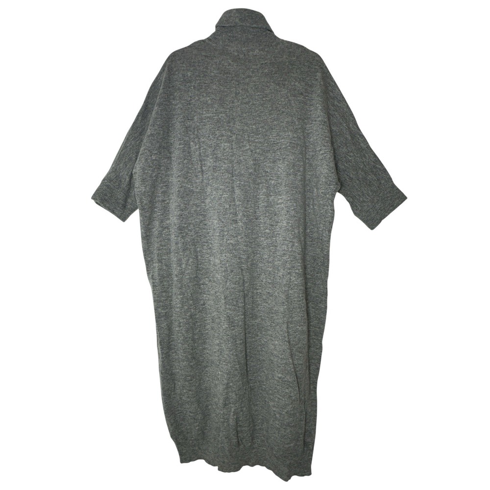 COS 100%  Wool Midi Sweater Dress Women's‎ Size XS Gray Oversized Cozy Stretch - Picture 3 of 11